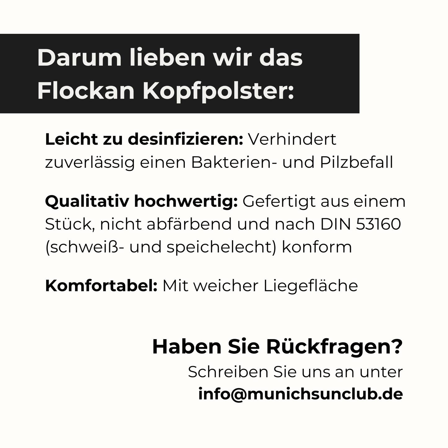 Solarium Kopfstütze Flockan (2 Stück) - Munich Sun Club