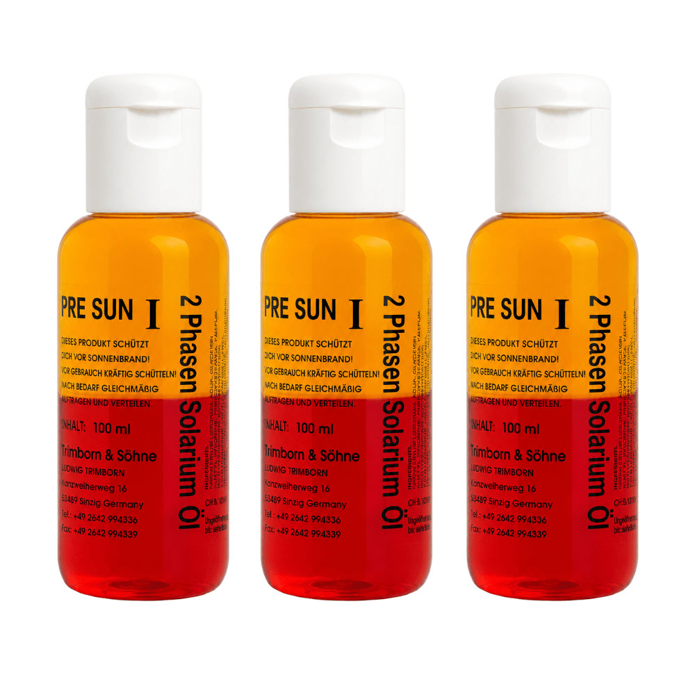 2-Phasen Bräunungsöl ohne Bronzer 3 x 100 ml - Munich Sun Club