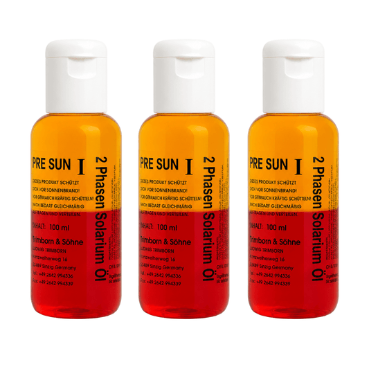 2-Phasen Bräunungsöl ohne Bronzer 3 x 100 ml - Munich Sun Club