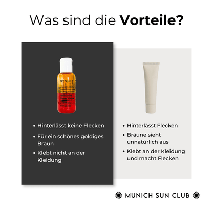 2-Phasen Bräunungsöl ohne Bronzer 3 x 100 ml - Munich Sun Club