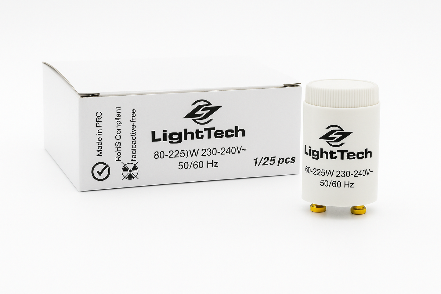 Starter Mehrfachpackung LightTech 80-225W 230-240V 50/60 Hz 25 Stück