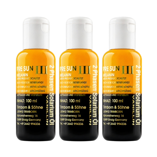 Intensives 2-Phasen Bräunungsöl I Für Solarium & Sonne 3 x 100 ml