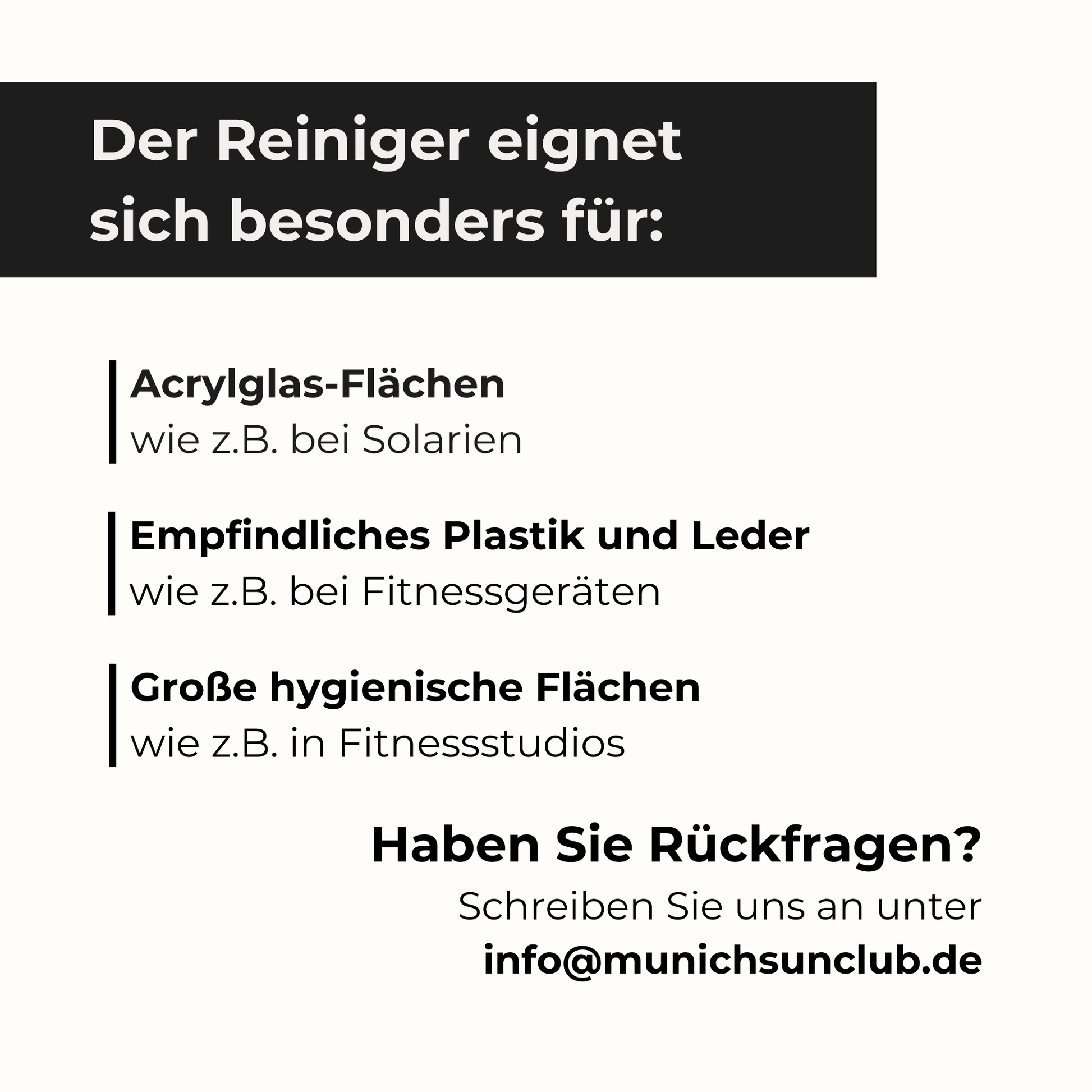DESCLEAN® Flächendesinfektion 2 x 500 ml - Ergibt 100 Liter Reiniger - Munich Sun Club