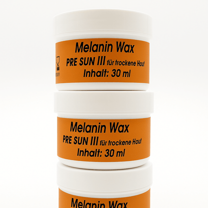 Melanin Power Wax PRE SUN III für trockene Haut 3 x 30 ml - Munich Sun Club