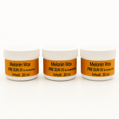 Melanin Power Wax PRE SUN III für trockene Haut 3 x 30 ml - Munich Sun Club