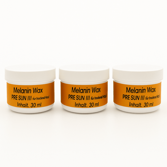 Melanin Power Wax PRE SUN III für trockene Haut 3 x 30 ml - Munich Sun Club