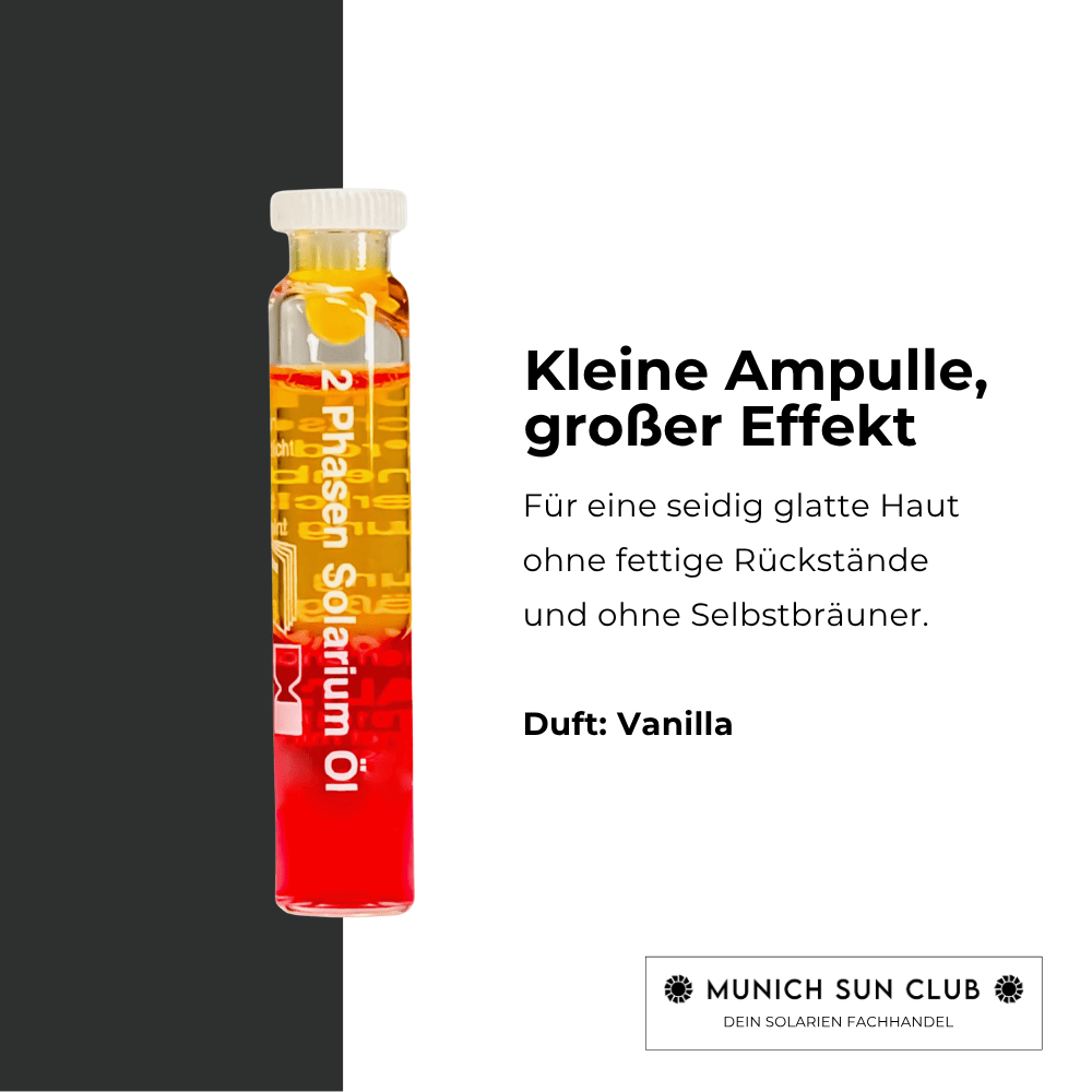 Solariumöl Pre-Sun I mit Melanin, Vitamin B2 & Tyrosin - Munich Sun Club