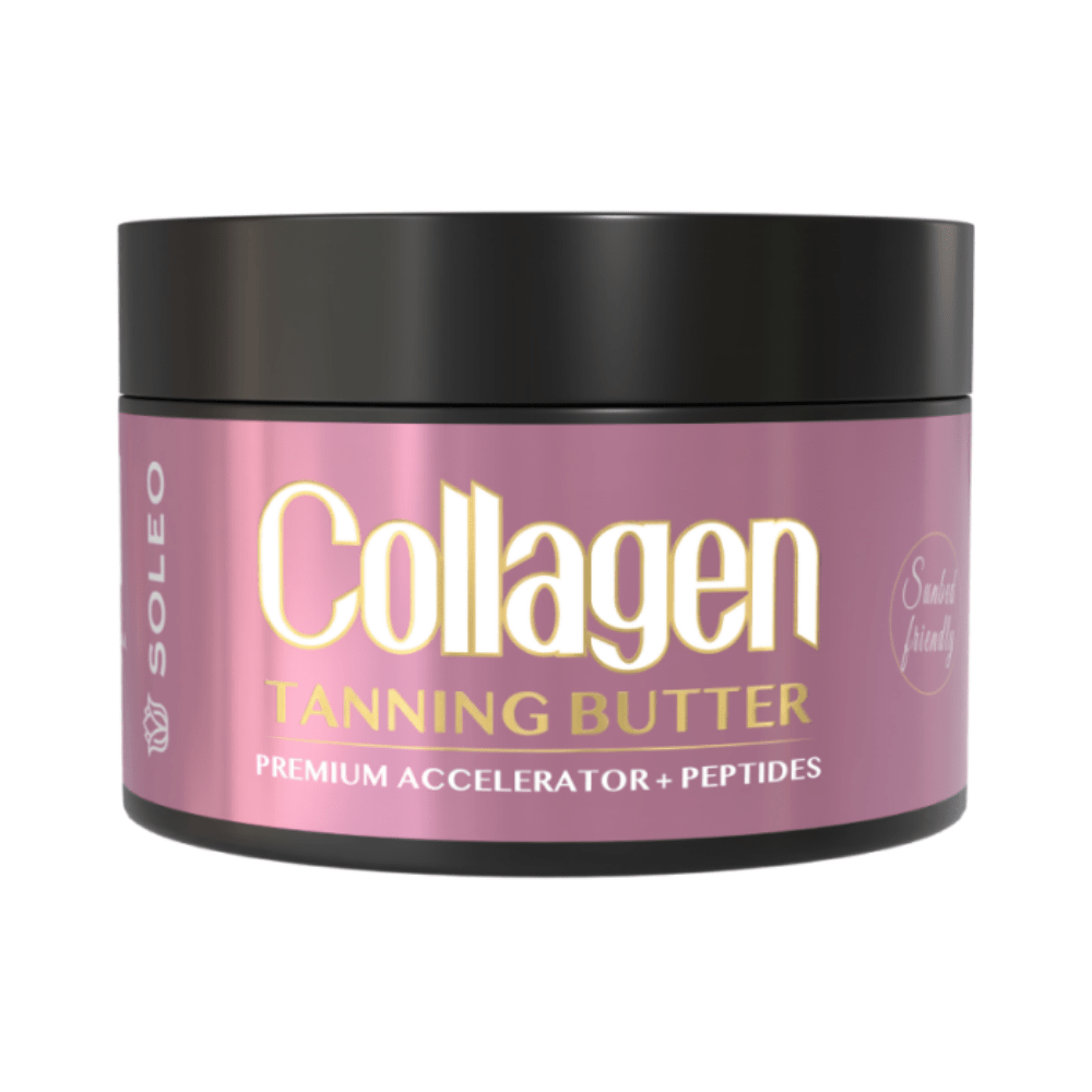 Soleo Collagen Butter Accelerator 190 ml – Bräunungsbutter mit Kollagen, Peptiden & Tyrosin - Munich Sun Club
