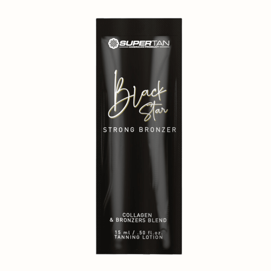 SuperTan BLACK STAR Strong Bronzer Collagen 15 ml - Munich Sun Club