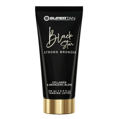 SuperTan BLACK STAR Strong Bronzer Collagen 150 ml - Munich Sun Club